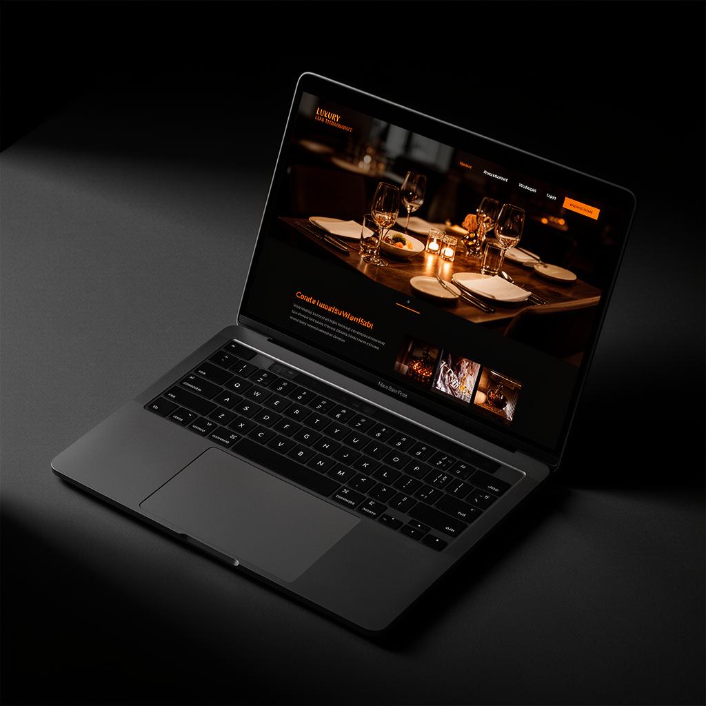 Sito web premium su laptop